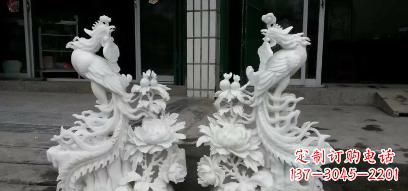 烟台汉白玉凤凰雕塑