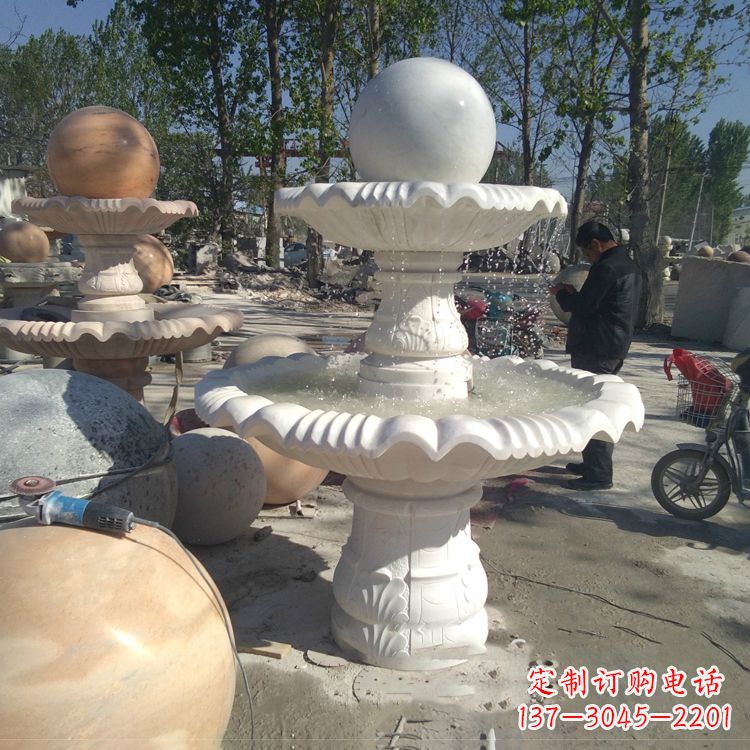 烟台汉白玉风水球