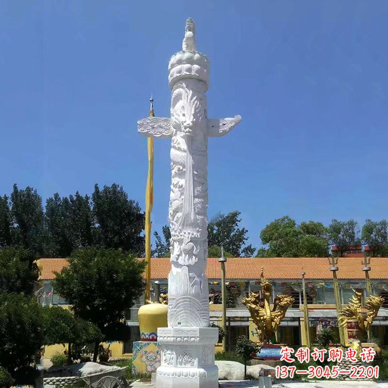 烟台汉白玉华表柱