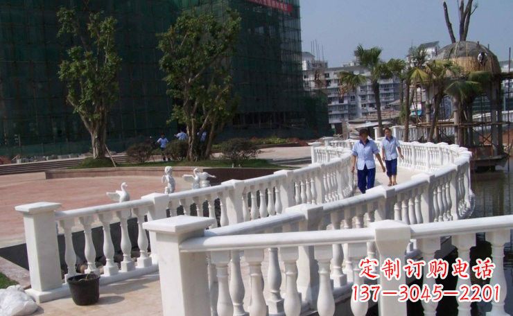 烟台美轮美奂的汉白玉欧式栏杆雕塑
