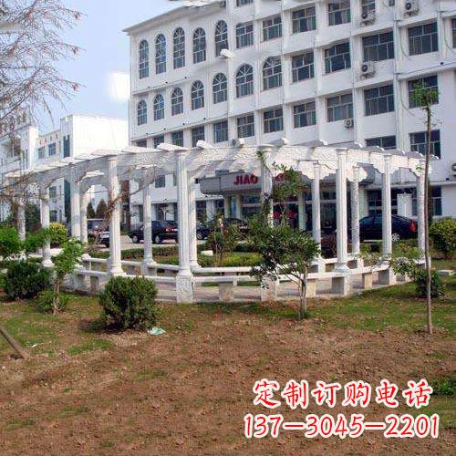 烟台汉白玉雕花架,完美融合欧式石雕