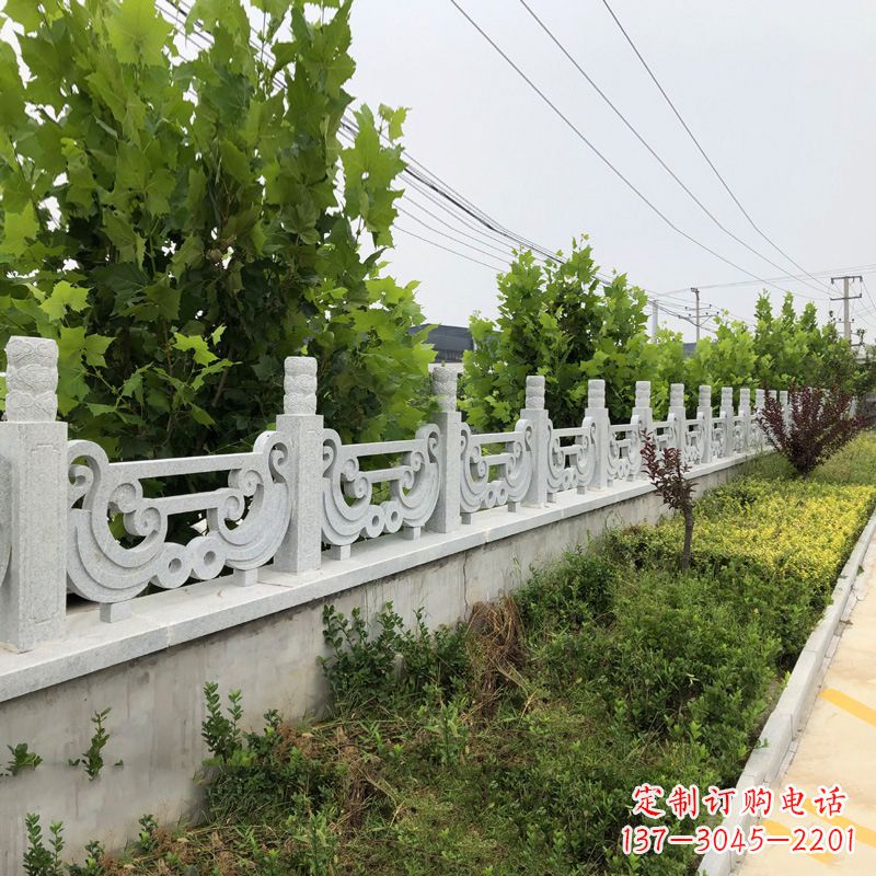 烟台汉白玉石栏杆雕塑,精雕细琢,精美无比