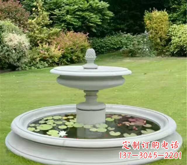 烟台紫罗兰汉白玉喷泉雕塑