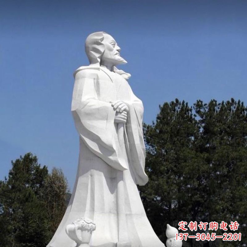 烟台汉白玉陶渊明石雕,中国历史文化人物古代著名田园诗人