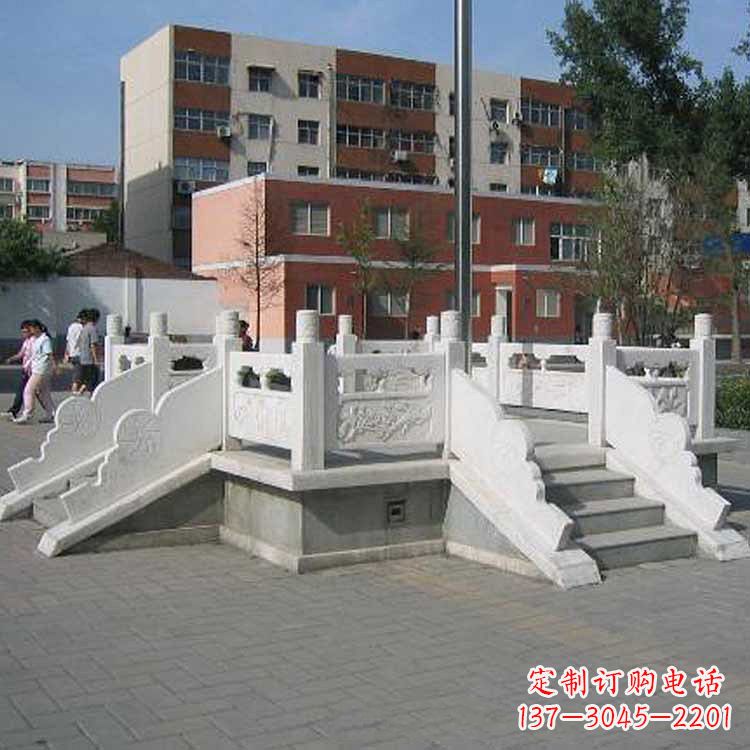 烟台汉白玉学校升旗台