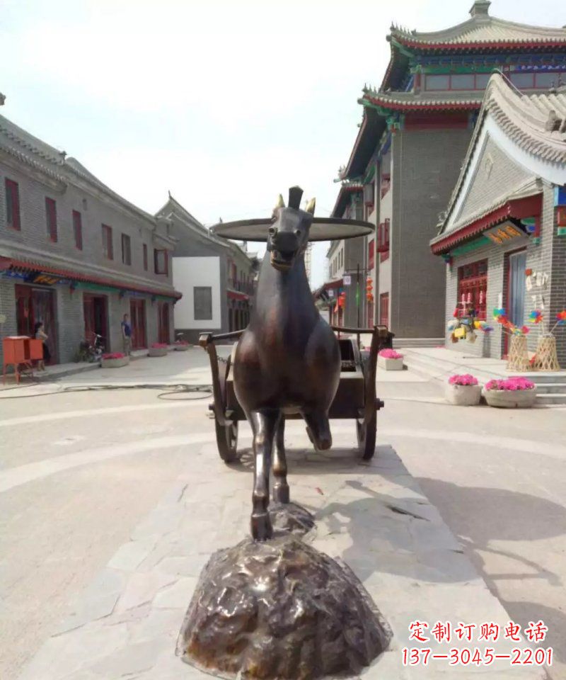 烟台艺术装点的汉代马车——马车铜雕