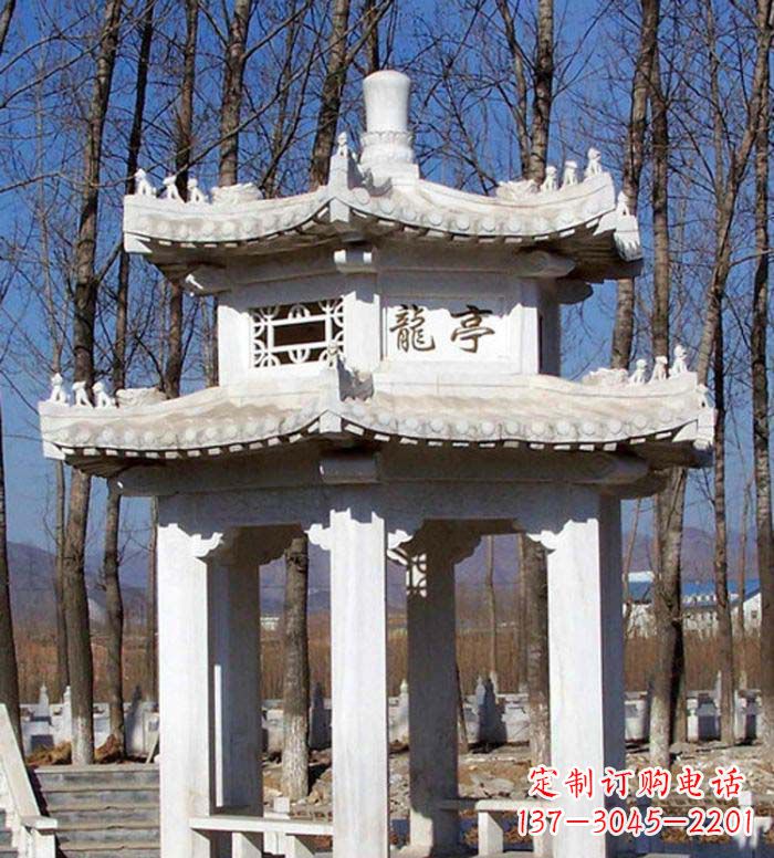 烟台合肥双层石雕凉亭,助您畅享凉爽景致