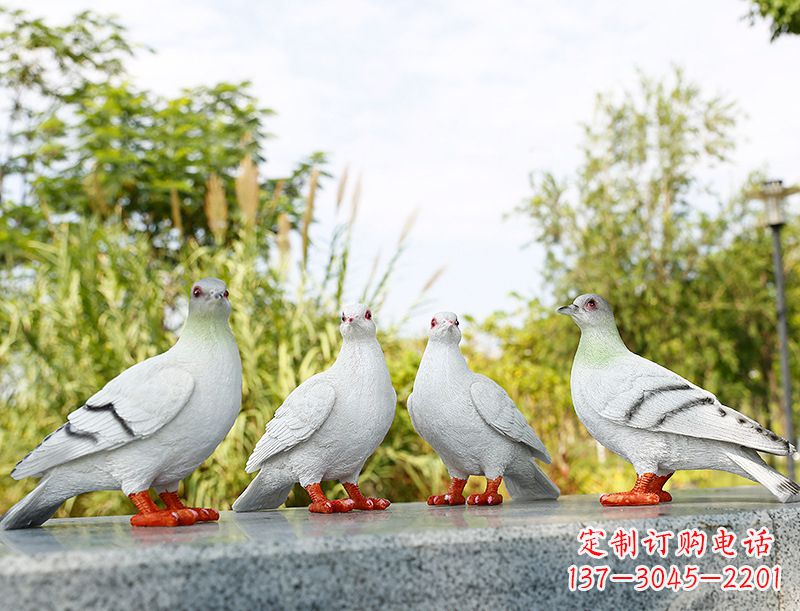 烟台中领雕塑-象征和平的标志之鸽