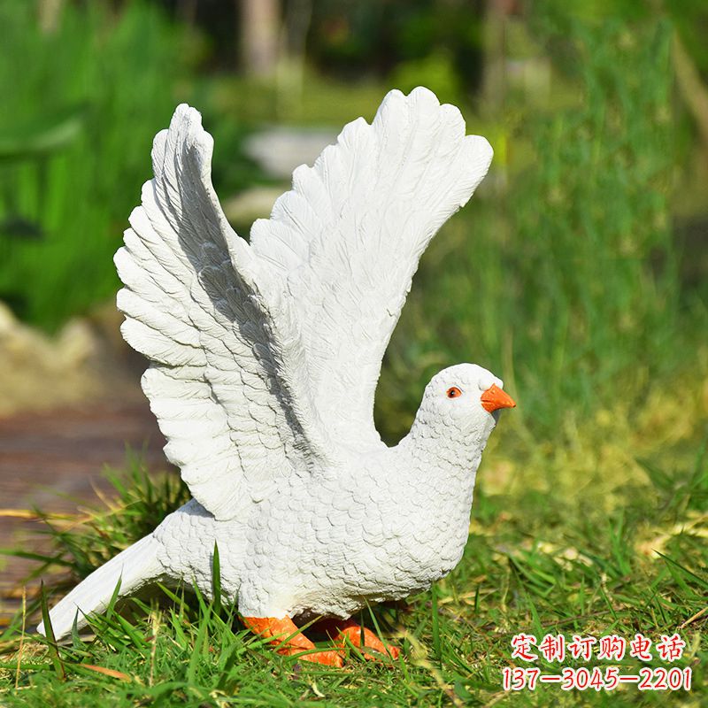 烟台和平鸽抽象雕塑