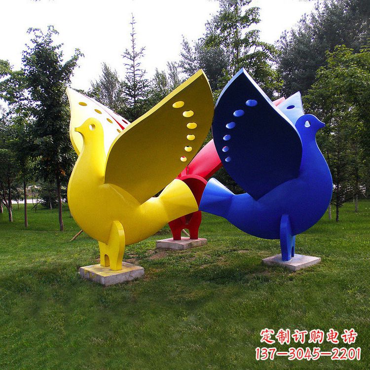 烟台和平鸽雕塑图片大全
