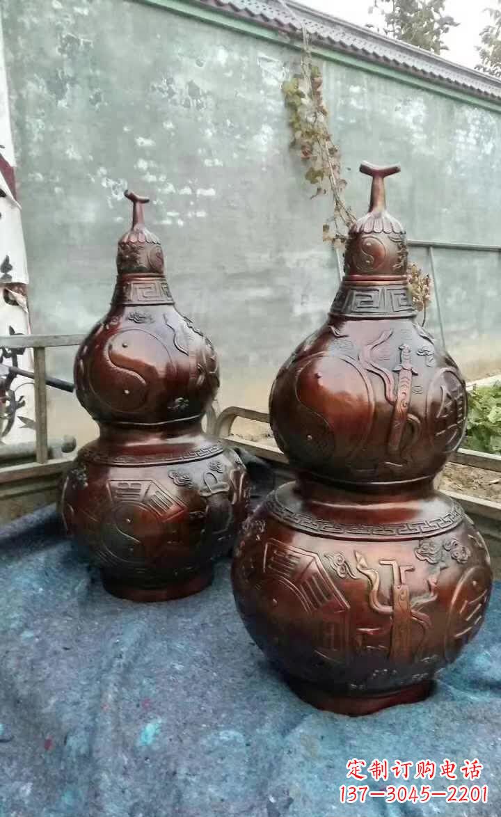 烟台葫芦雕塑,精致艺术佳作