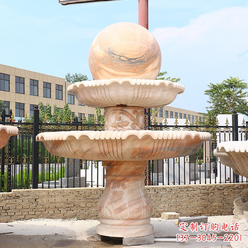 烟台湖南石雕风水球,传统工艺与现代美学完美结合