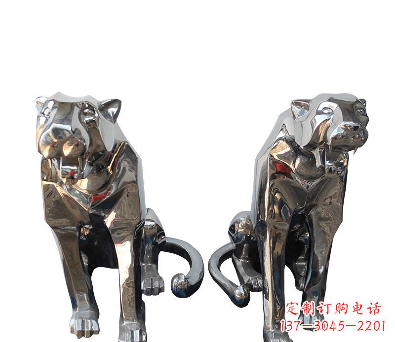 烟台户外豹子雕塑