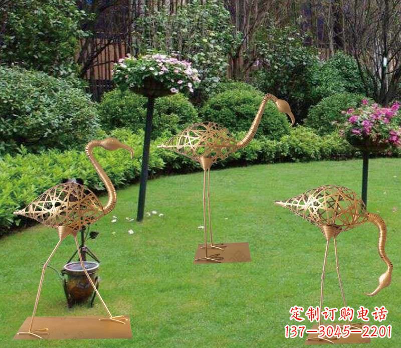 烟台逼真大型火烈鸟雕塑
