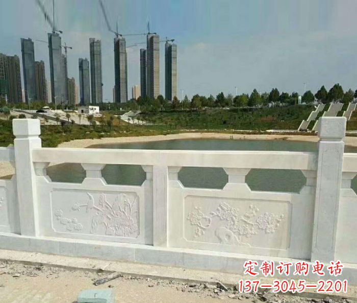 烟台护城河建筑石雕栏板,精美绝伦