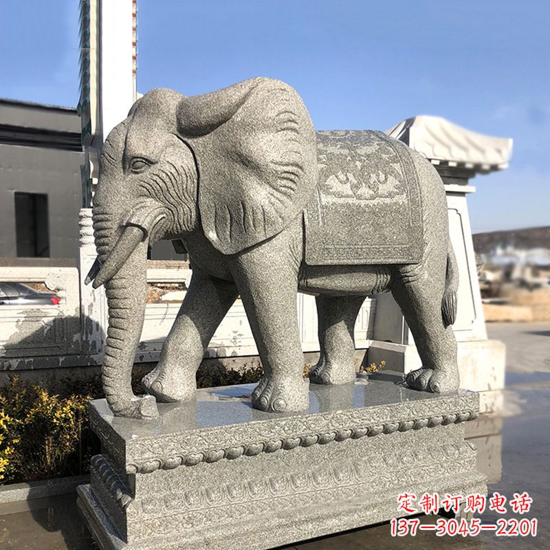 烟台花岗岩大象石雕,融合古典与现代的艺术精品