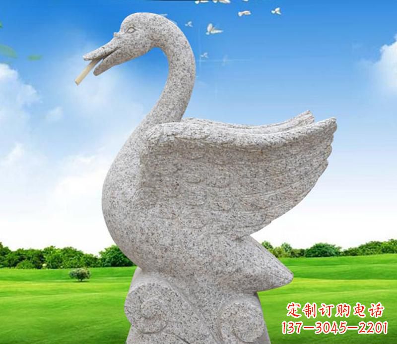 烟台花岗岩艺术天鹅雕塑