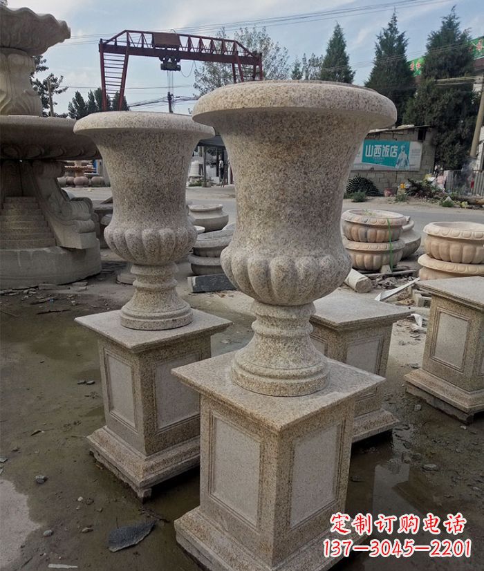 烟台花岗岩欧式花钵花盆雕塑
