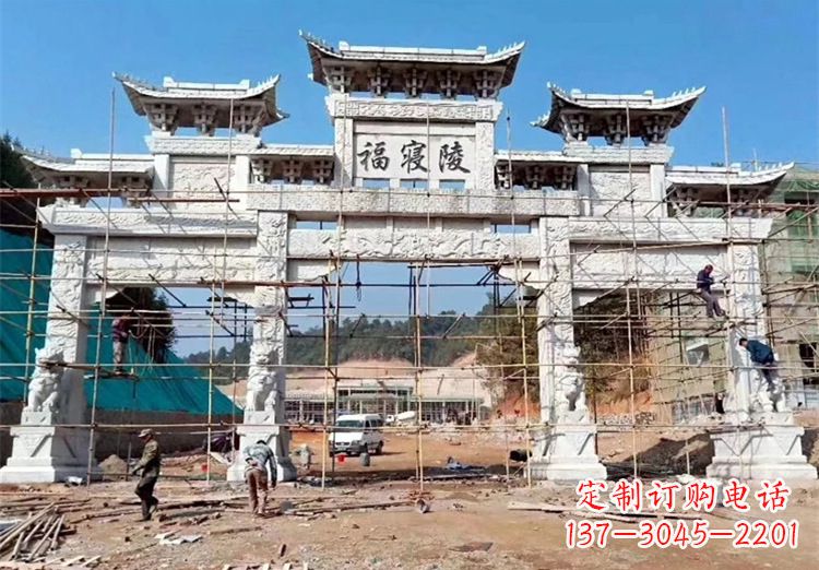 烟台花岗岩牌坊雕塑,精致细腻的定制精品