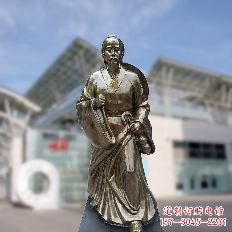 烟台华佗仿铜雕塑,雕刻技艺精湛