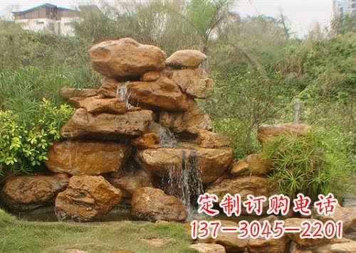 烟台黄蜡石假山