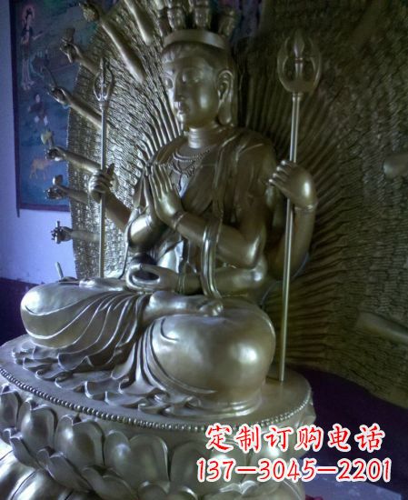 烟台中领雕塑:高质量黄铜佛像雕塑