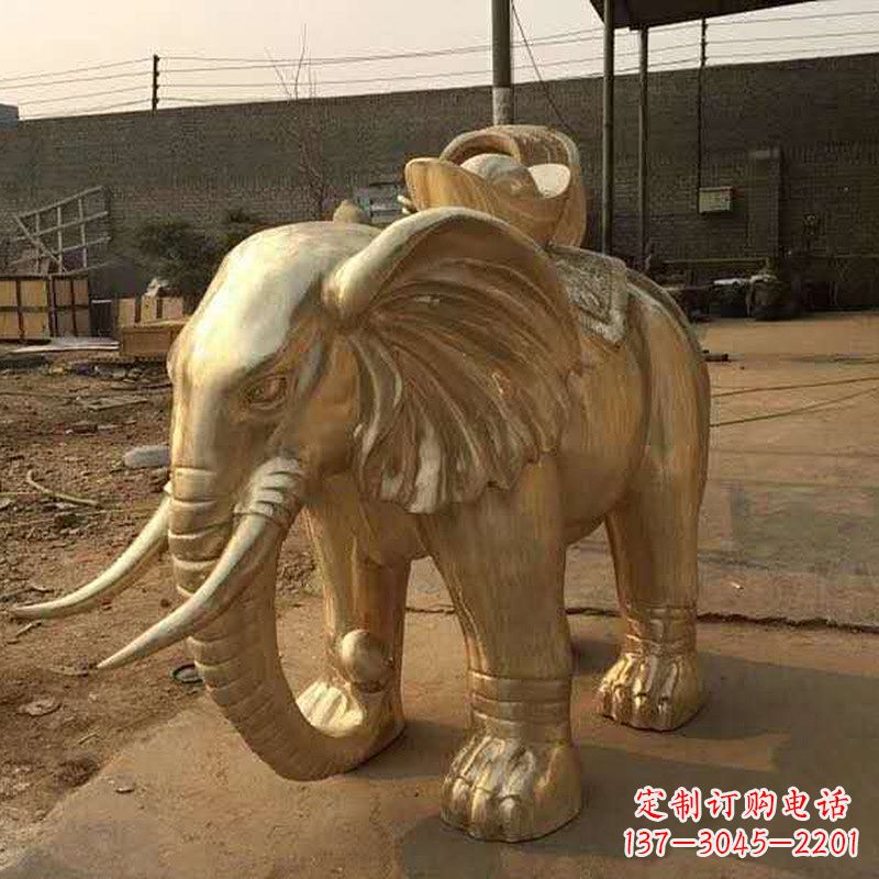 烟台黄铜大象雕塑