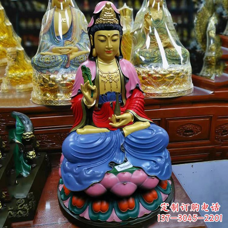 烟台黄铜观音雕像,让您的家居增添神秘感