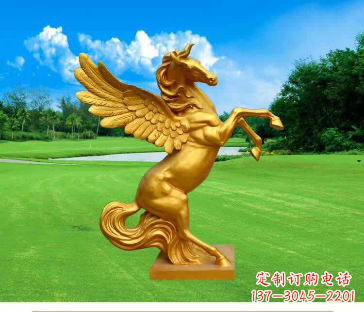 烟台黄铜马雕塑