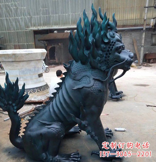 烟台黄铜麒麟雕塑