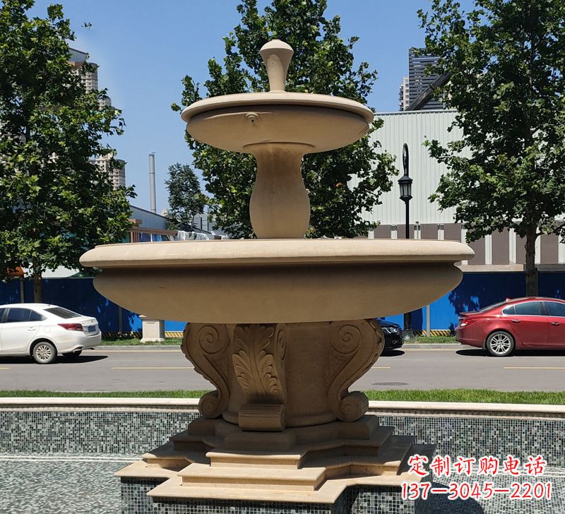 烟台恵安石雕风水球-祈福家庭幸福