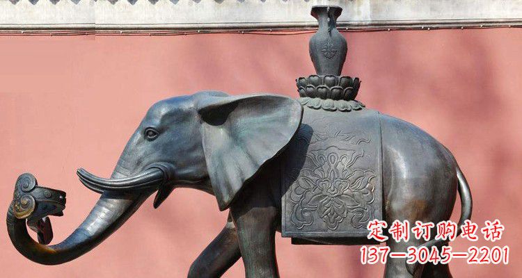 烟台吉祥大象铜雕,匠心之作