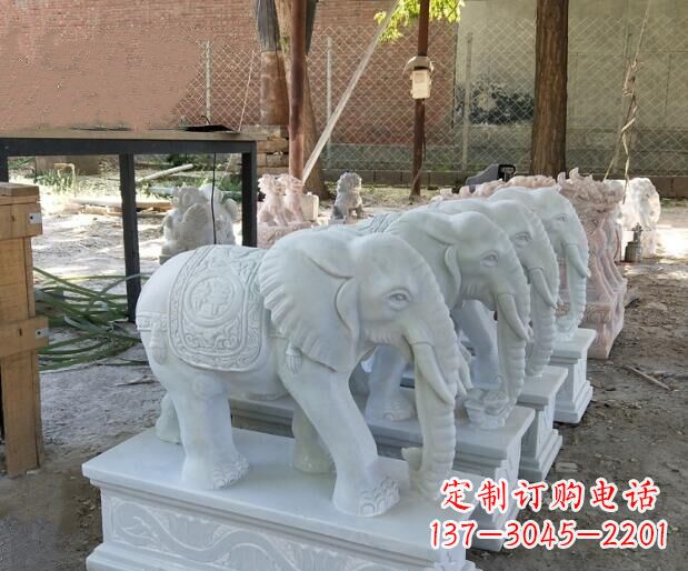 烟台美轮美奂的大象雕塑