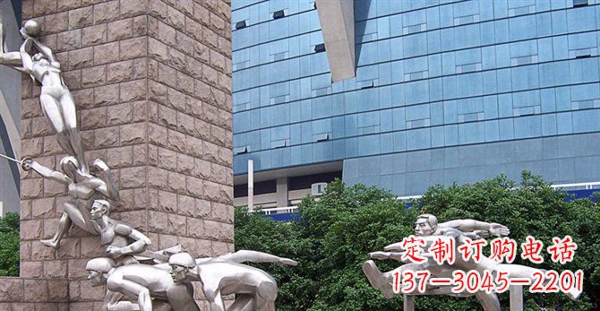 烟台不锈钢运动员人物雕塑