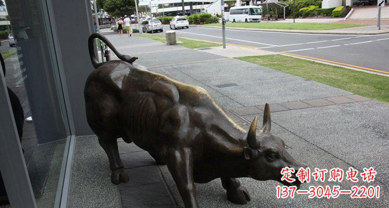 烟台街边特色动物铜雕,精雕细琢,立体逼真