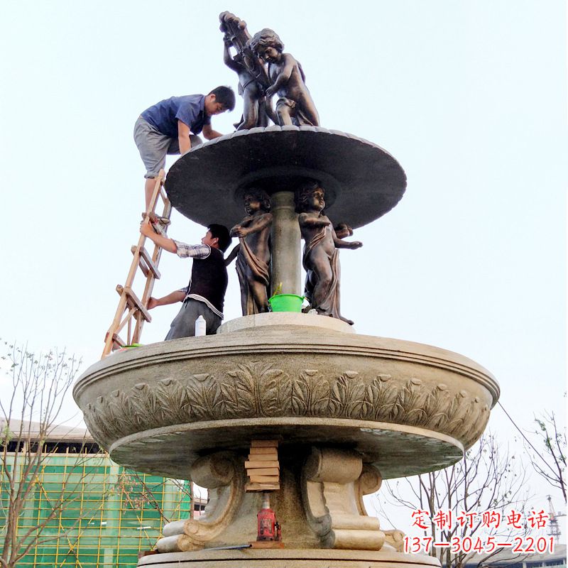 烟台金蝉石雕喷泉