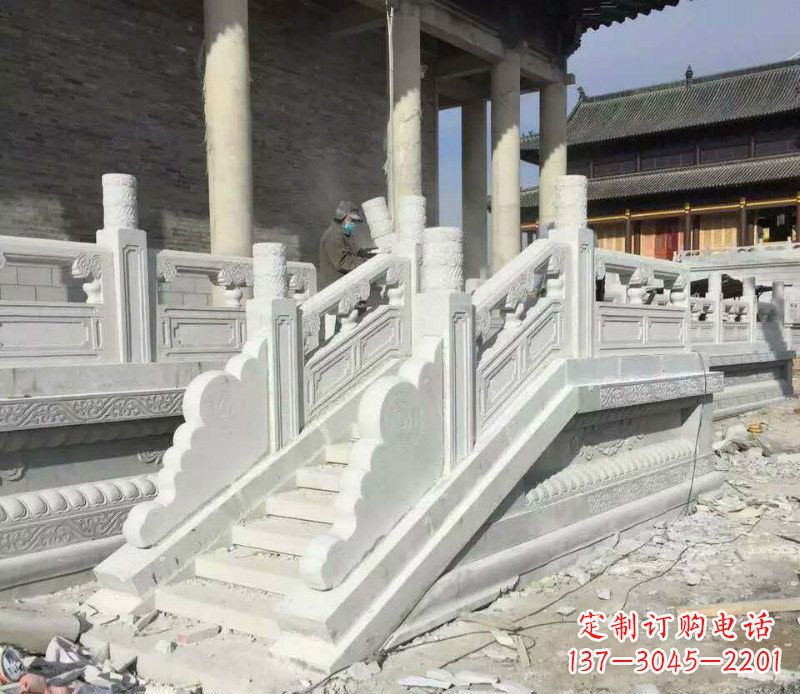 烟台大理石栏板石雕,精美绝伦,让建筑锦上添花