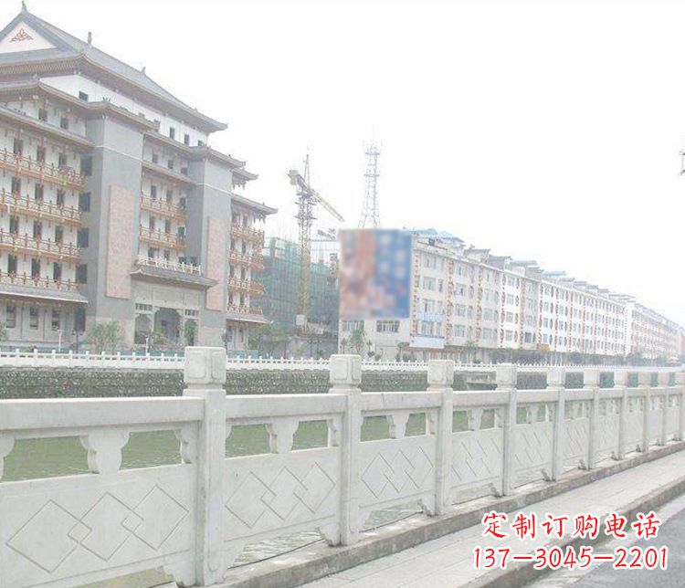 烟台流光溢彩的大理石栏板石雕
