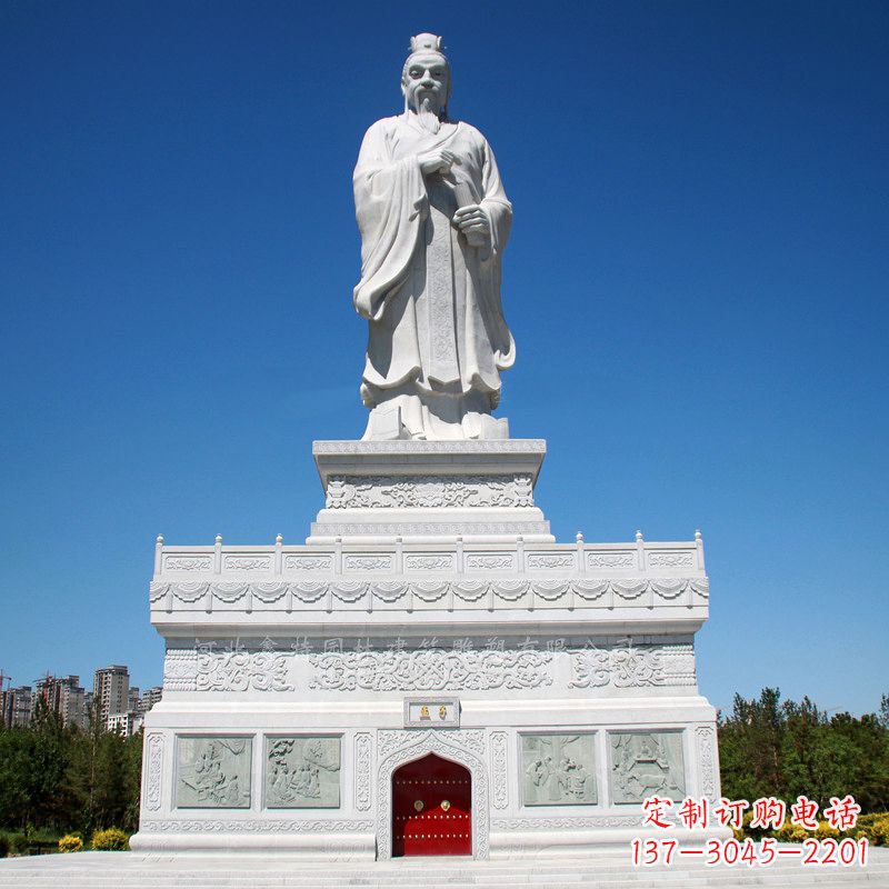 烟台礼赞中国古代思想家孟子,领雕塑迎来高雅雕塑定制!