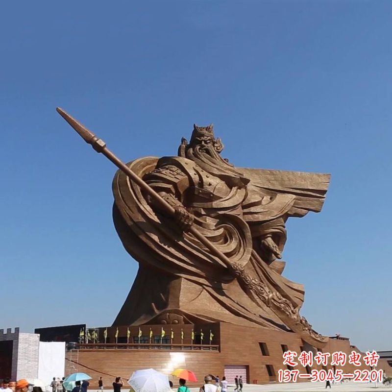 烟台精美大型历史名人关公铜雕