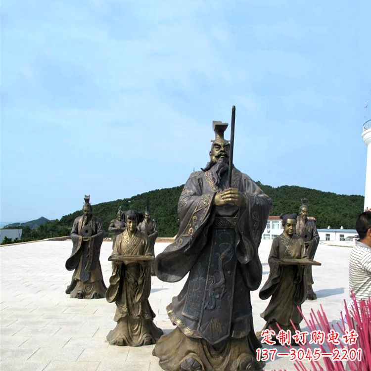 烟台中领雕塑——汉武帝刘彻祭天情景雕塑