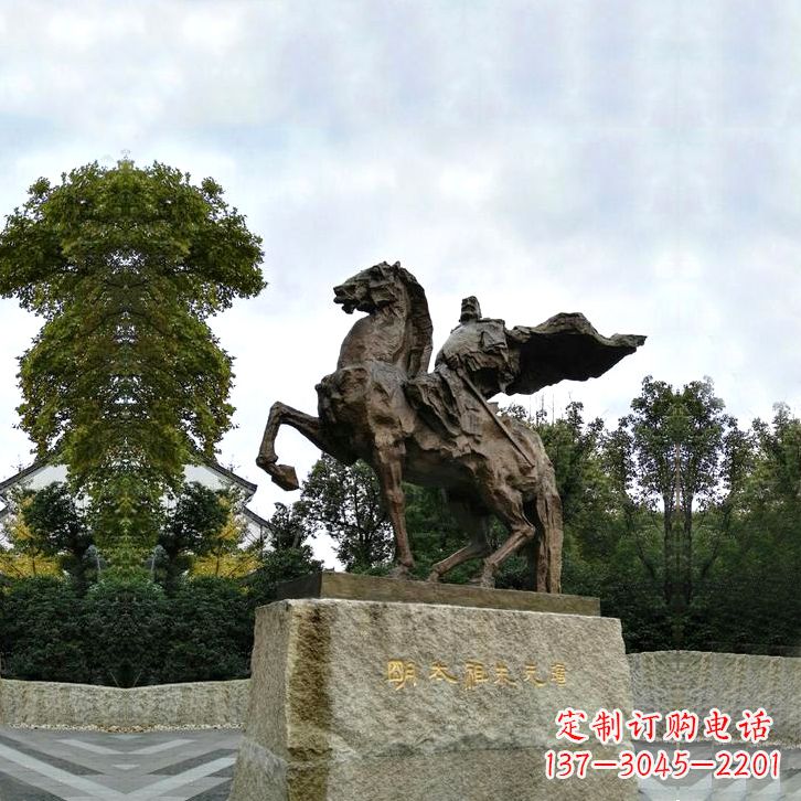 烟台华夏文明领袖朱元璋铜雕塑