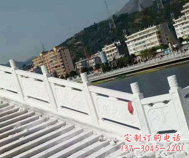 烟台山东汉白玉栏板石雕