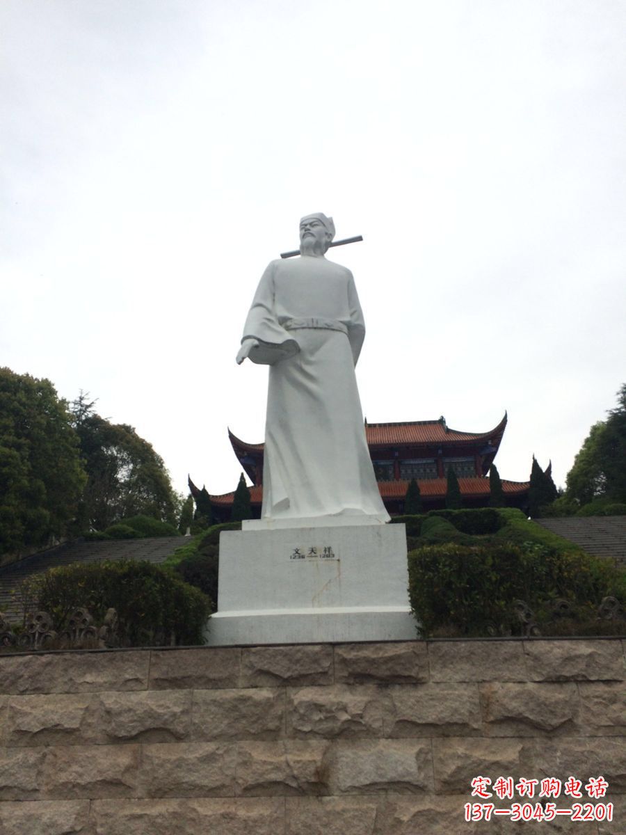 烟台景区景点历史名人南宋抗元名臣民族英雄人物汉白玉石雕像