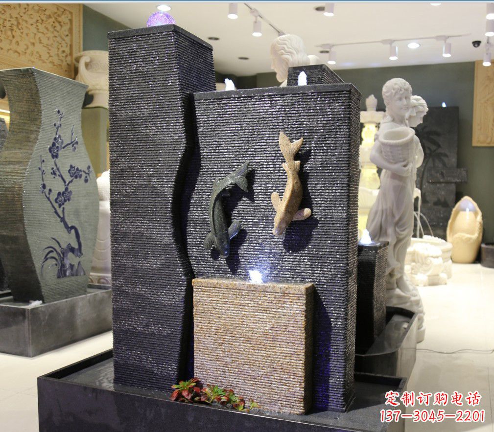 烟台九龙太子石雕喷泉