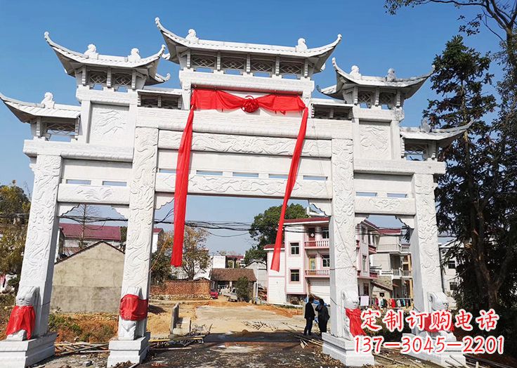 烟台九襄石雕牌坊
