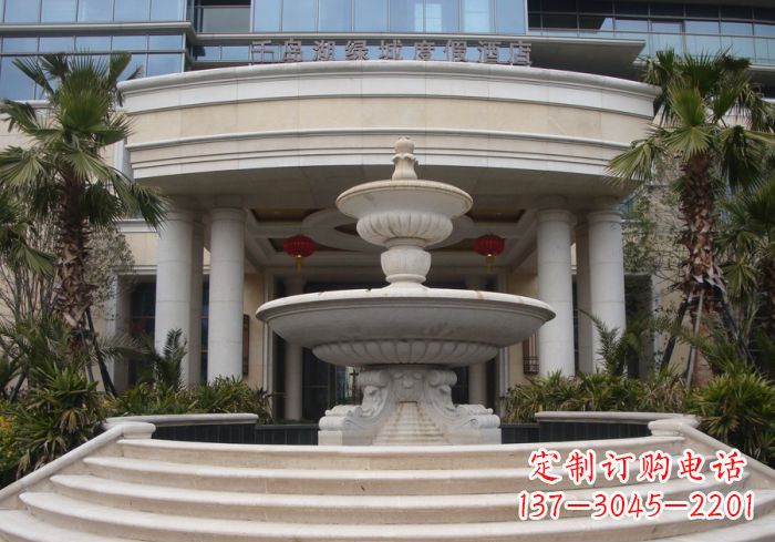 烟台酒店景观大型喷泉石雕