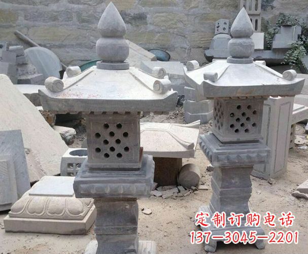 烟台酒店级镂空石灯雕塑