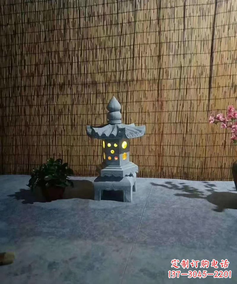 烟台专业设计、制作酒店石灯雕塑