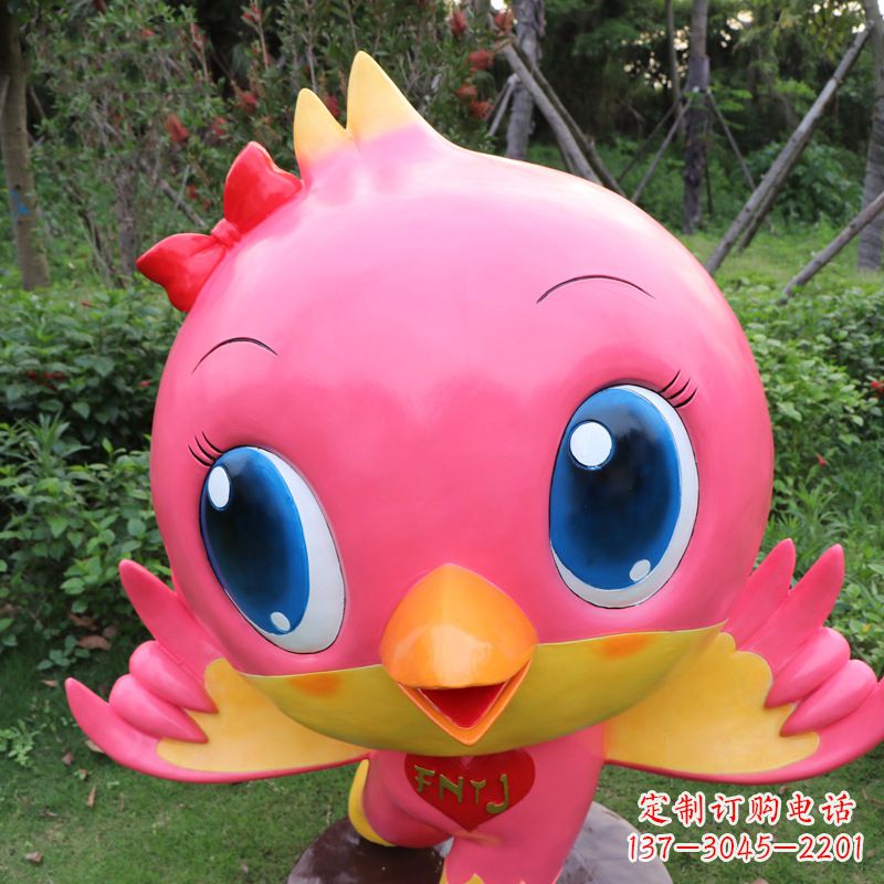 烟台中领雕塑精致玻璃鸽子雕塑